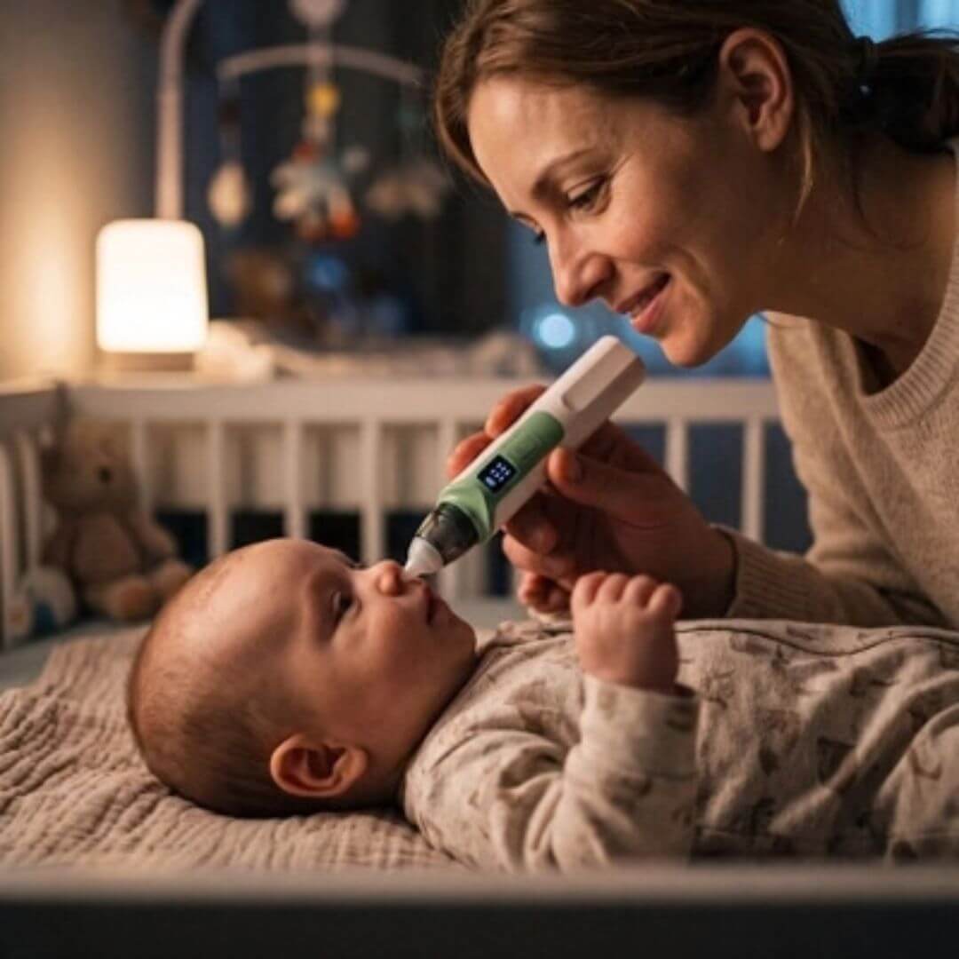 Mouche-Bébé Électrique Rechargeable – Aspirateur Nasal Doux pour Nourrisson - Kidstresor