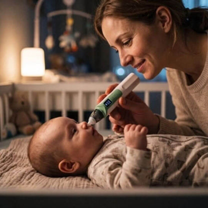 Mouche-Bébé Électrique Rechargeable – Aspirateur Nasal Doux pour Nourrisson - Kidstresor