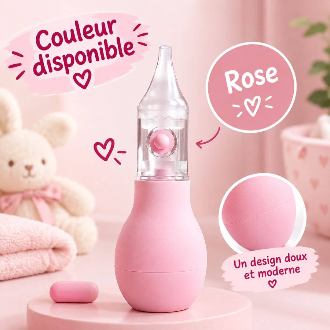 Mouche-Bébé Manuel en Silicone – Poire Nasale Douce Anti-Reflux pour Nourrisson - Kidstresor