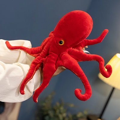 Peluche pieuvre | Réversible Émotions - Kidstresor