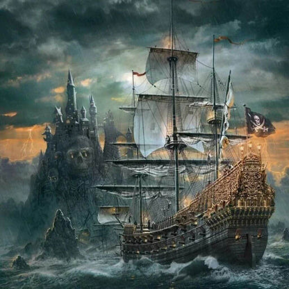 Puzzle 1000 pièces bateau pirate – Une aventure à assembler - Kidstresor