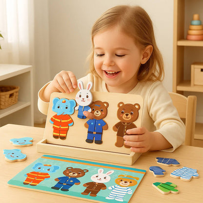 Puzzle bois | Créatif Naturel - Kidstresor