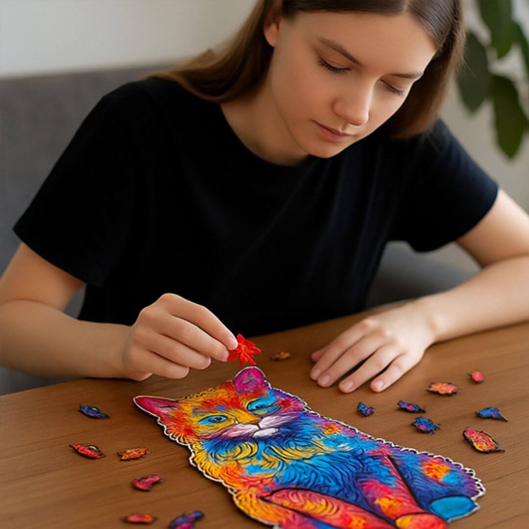 Puzzle en bois - Activité éducative et conviviale pour toute la famille - Kidstresor