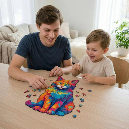 Puzzle en bois - Activité éducative et conviviale pour toute la famille - Kidstresor