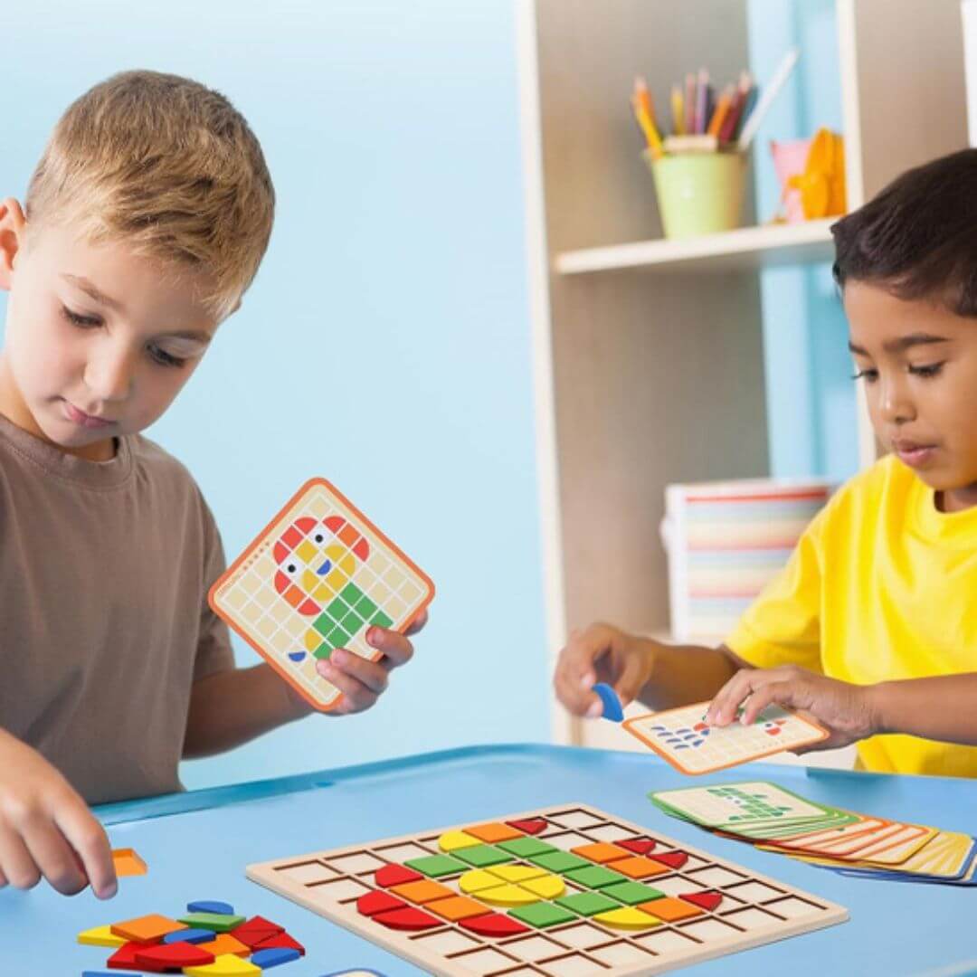 Puzzle en bois | Approche Montessori pour favoriser l'autonomie - Kidstresor