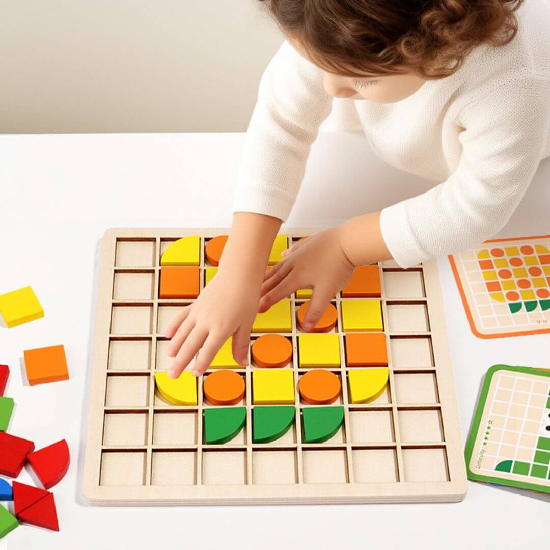Puzzle en bois | Approche Montessori pour favoriser l'autonomie - Kidstresor