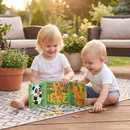 Puzzle magnétique Montessori évolutif pour enfants – Apprentissage logique et motricité - Kidstresor