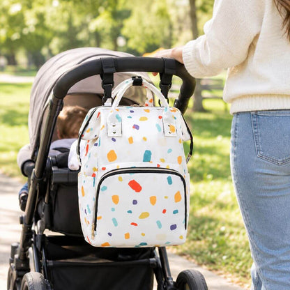 Sac à dos à langer imperméable multifonction – Motifs ludiques - Kidstresor