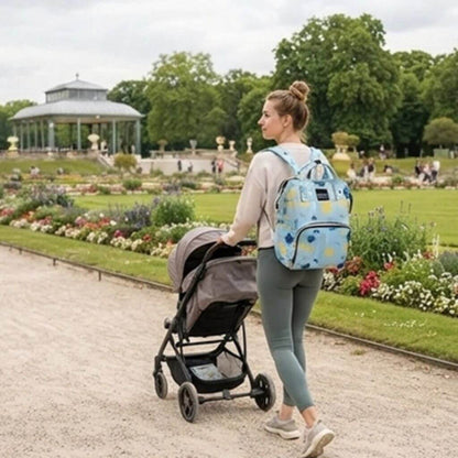 Sac à dos à langer imperméable multifonction – Motifs ludiques - Kidstresor