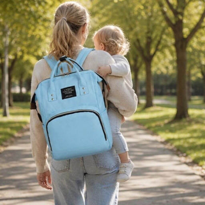 Sac à dos à langer uni – Bleu ou rouge - Kidstresor