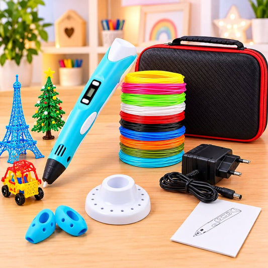 Stylo 3D Enfant avec 50 m de Filament PLA – Pack Complet Créatif - Kidstresor