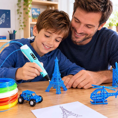 Stylo 3D Enfant avec 50 m de Filament PLA – Pack Complet Créatif - Kidstresor