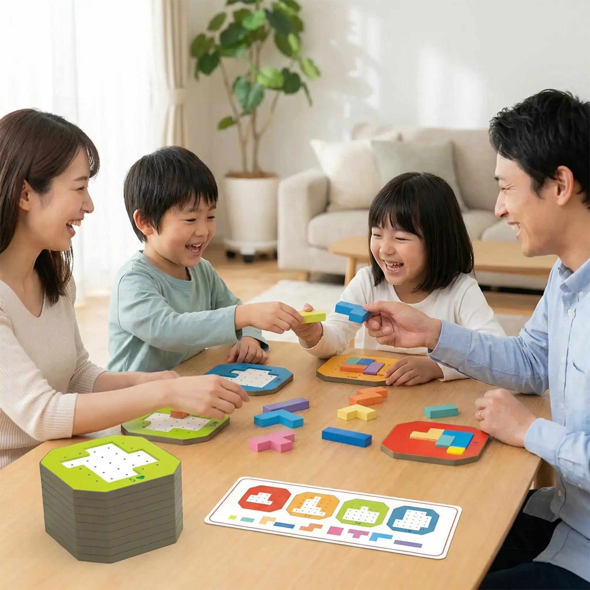 Tangram Arc - en - Ciel – Jeu de Réflexion Éducatif pour Enfants - Kidstresor