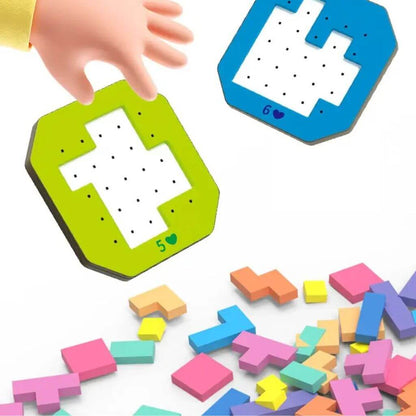 Tangram Arc - en - Ciel – Jeu de Réflexion Éducatif pour Enfants - Kidstresor