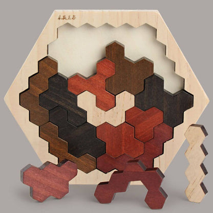 Tangram en bois – Jeu de réflexion éducatif - Kidstresor