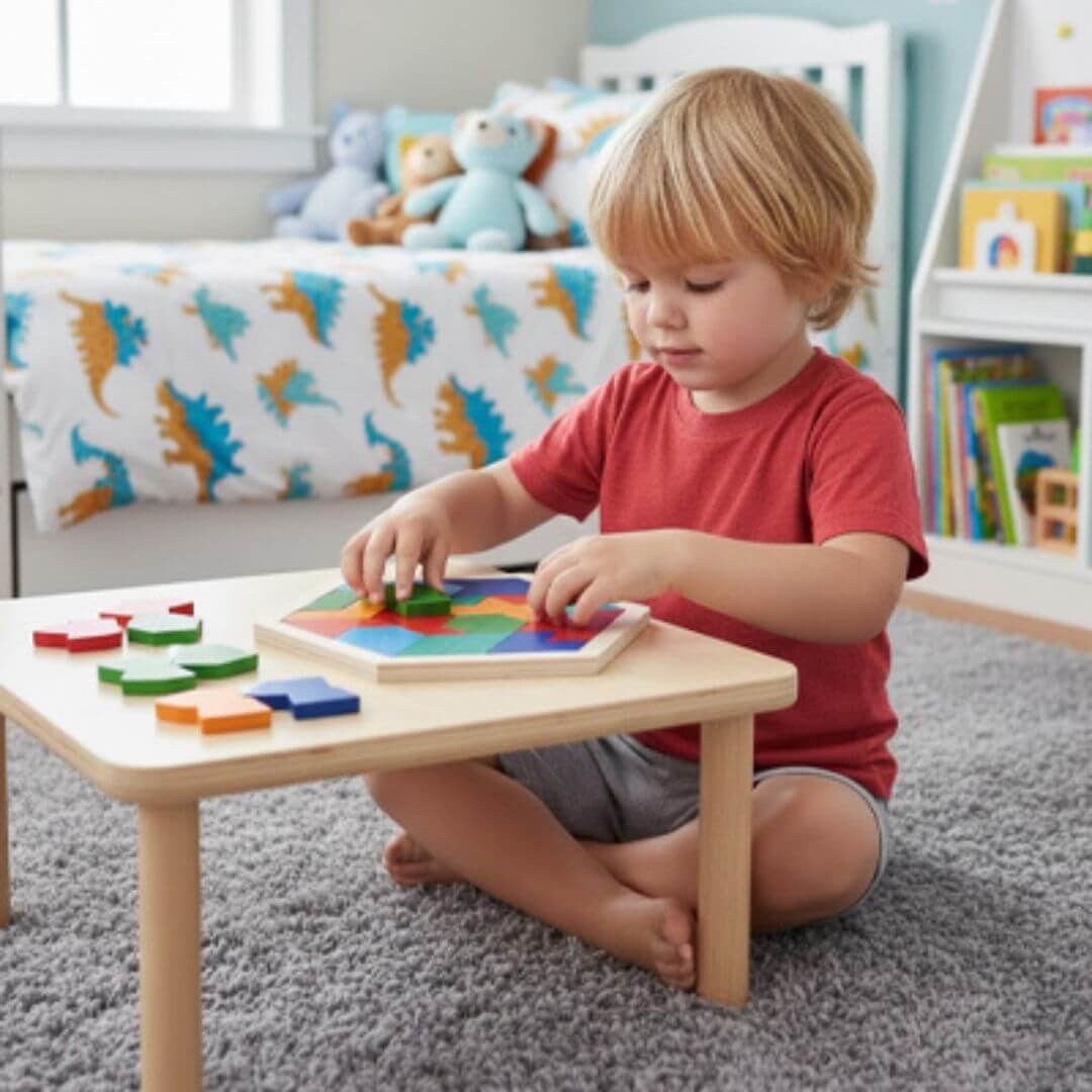Tangram en bois – Jeu de réflexion éducatif - Kidstresor