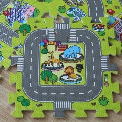 Tapis circuit voiture | Kidplay™ - Kidstresor