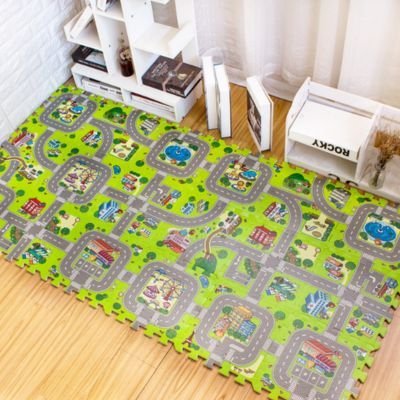 Tapis circuit voiture | Kidplay™ - Kidstresor