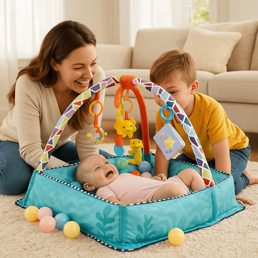Tapis d'éveil bébé | Sensoriel - Kidstresor