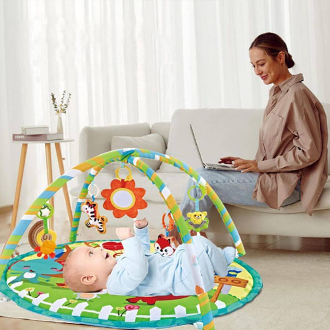 Tapis d'Éveil Sensoriel | Coloré - Kidstresor