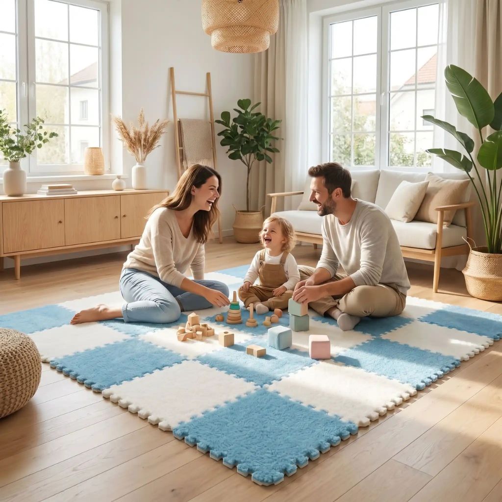 Tapis Puzzle en Mousse pour Bébé – Confort, Sécurité et Espace de Jeu Modulable - Kidstresor