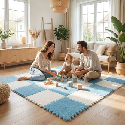 Tapis Puzzle en Mousse pour Bébé – Confort, Sécurité et Espace de Jeu Modulable - Kidstresor