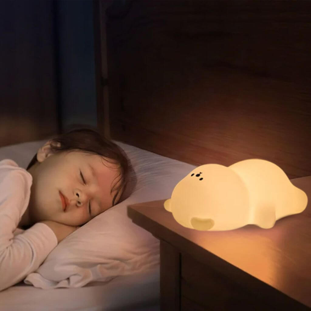 Veilleuse Bébé Cocooning LED Douce Nuit™ – Lumière Tactile Rechargeable - Kidstresor