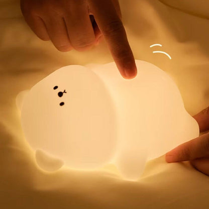 Veilleuse Bébé Cocooning LED Douce Nuit™ – Lumière Tactile Rechargeable - Kidstresor