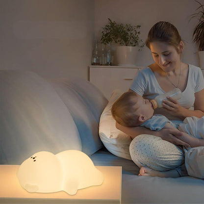 Veilleuse Bébé Cocooning LED Douce Nuit™ – Lumière Tactile Rechargeable - Kidstresor