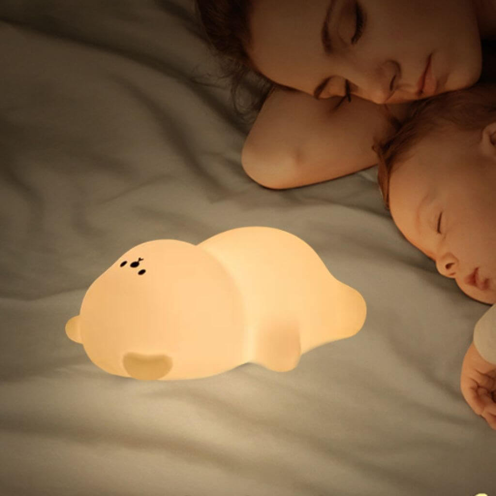 Veilleuse Bébé Cocooning LED Douce Nuit™ – Lumière Tactile Rechargeable - Kidstresor