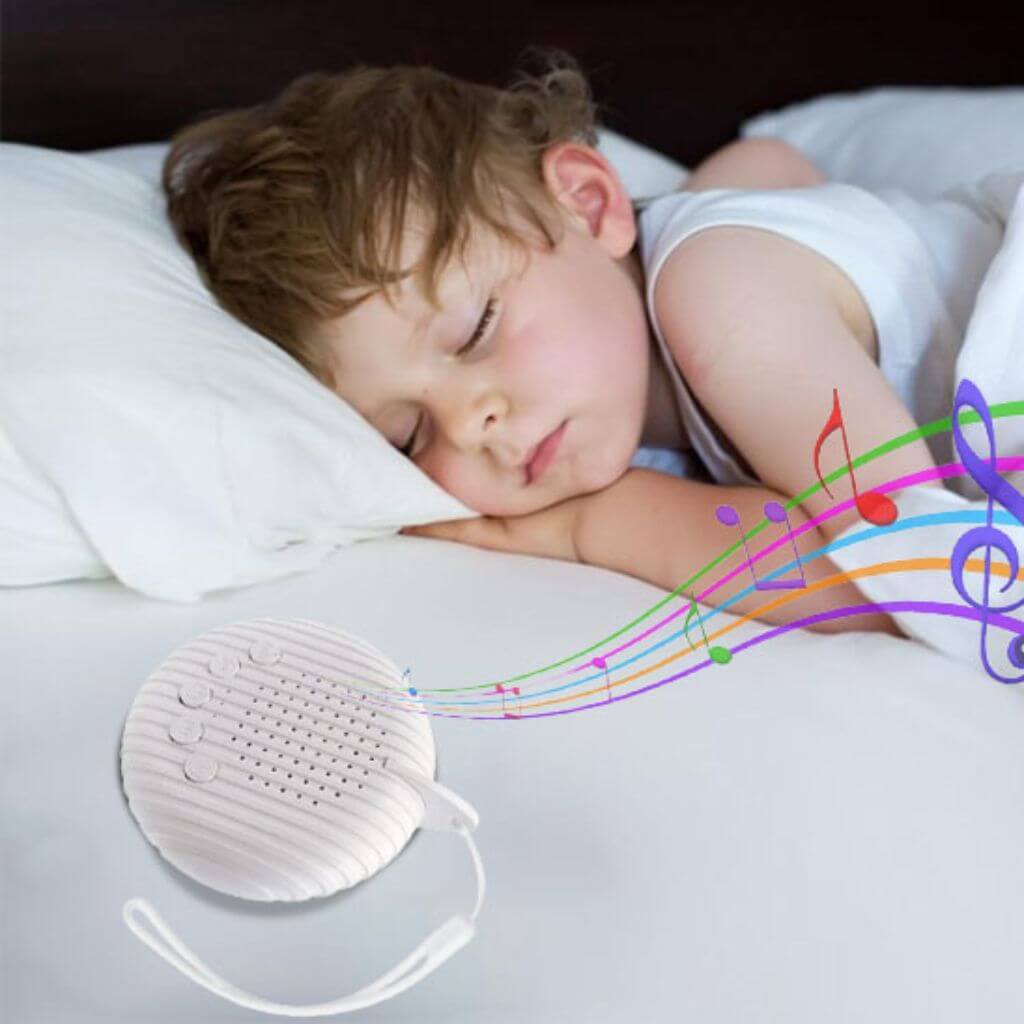 Veilleuse Bruit Blanc Bébé Rechargeable – 10 Sons Apaisants Coquillage™ - Kidstresor