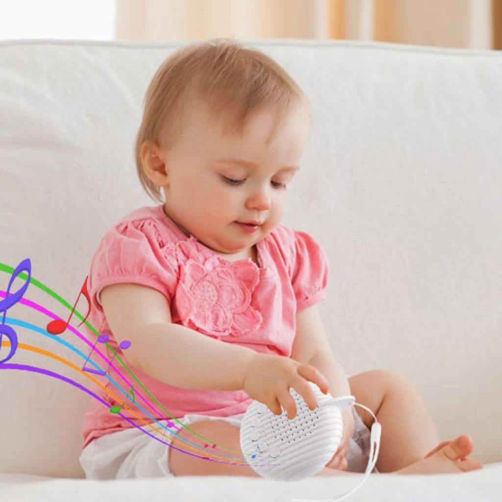 Veilleuse Bruit Blanc Bébé Rechargeable – 10 Sons Apaisants Coquillage™ - Kidstresor
