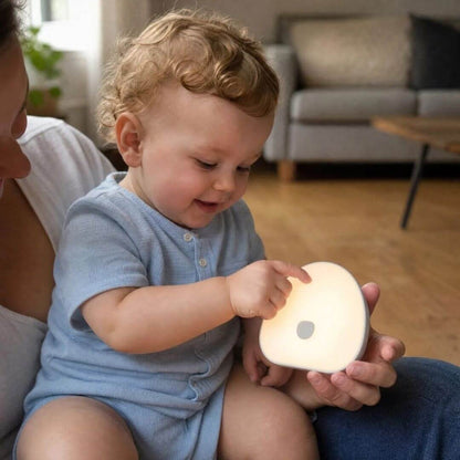 Veilleuse Bruit Blanc Bébé RGB – Lampe Tactile Rechargeable avec Sons Apaisants - Kidstresor