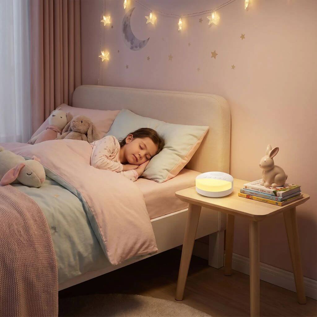 Veilleuse Bruit Blanc Bébé – Sommeil Calme & Apaisé - Kidstresor