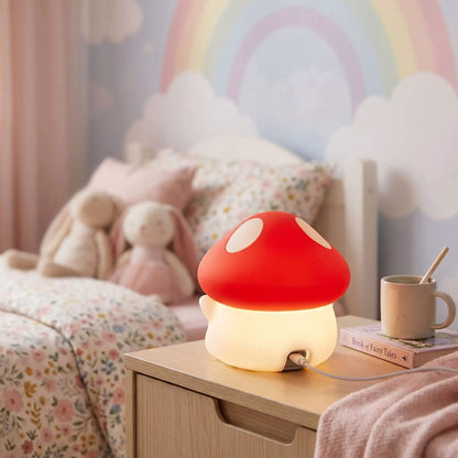 Veilleuse Champignon Kawaii Bébé – Lumière Douce Rechargeable USB - Kidstresor