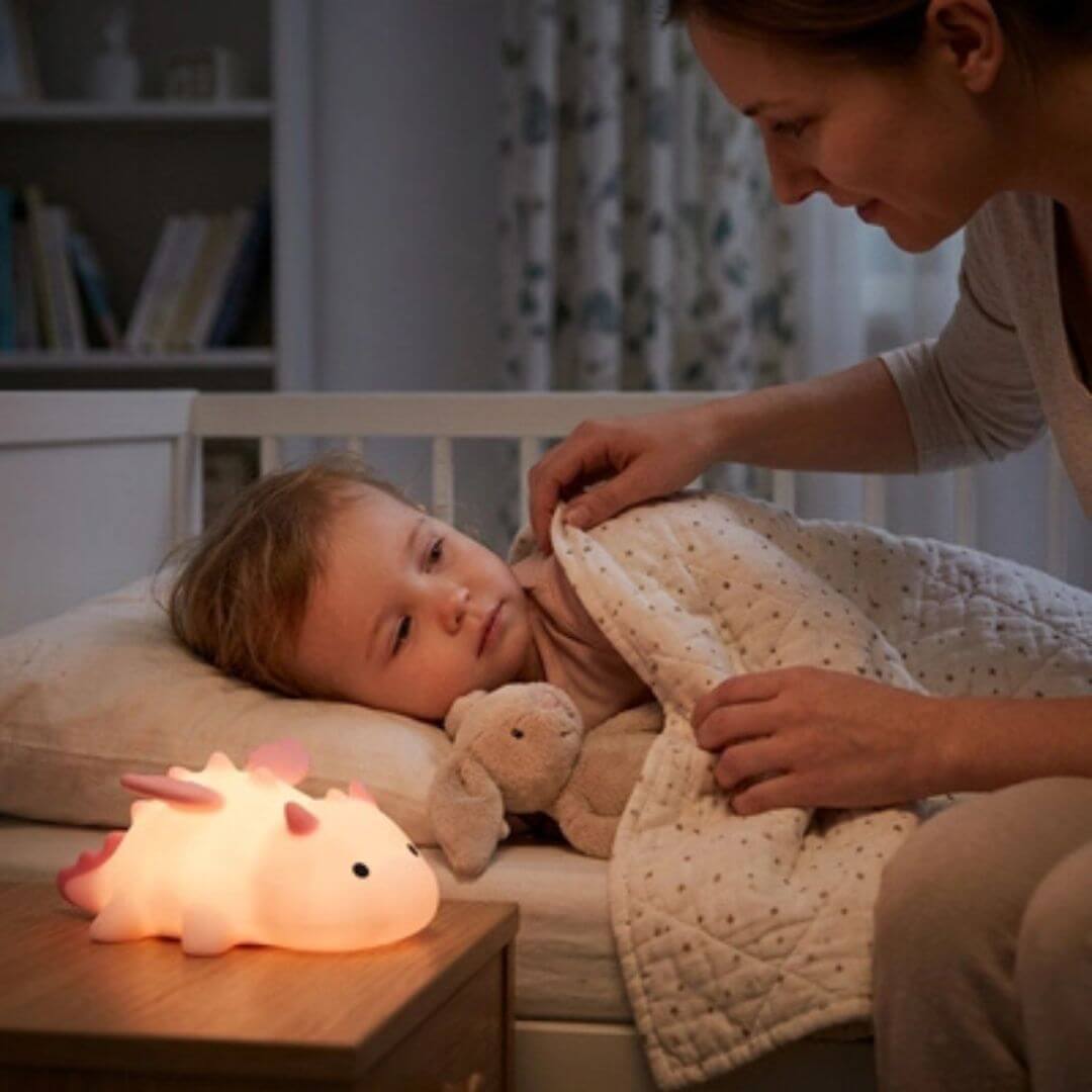 veilleuse dinosaure squishy texture douce