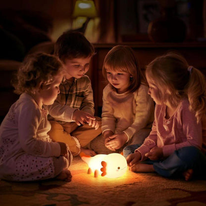 Veilleuse enfant axolotl rechargeable – lampe de nuit LED douce - Kidstresor