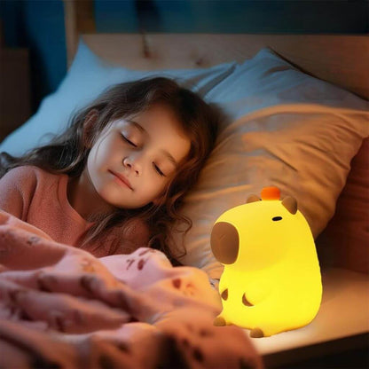 Veilleuse enfant capybara – lampe de nuit rechargeable - Kidstresor