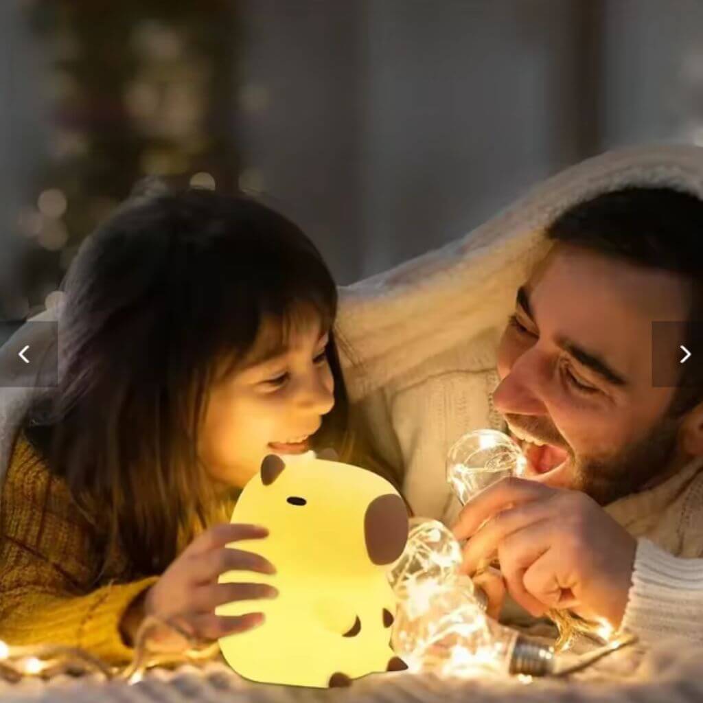 Veilleuse enfant capybara – lampe de nuit rechargeable - Kidstresor