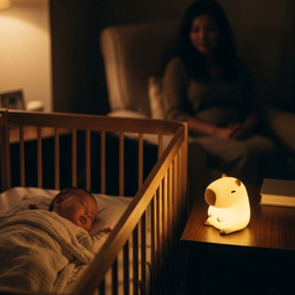 Veilleuse enfant capybara – lampe de nuit rechargeable - Kidstresor