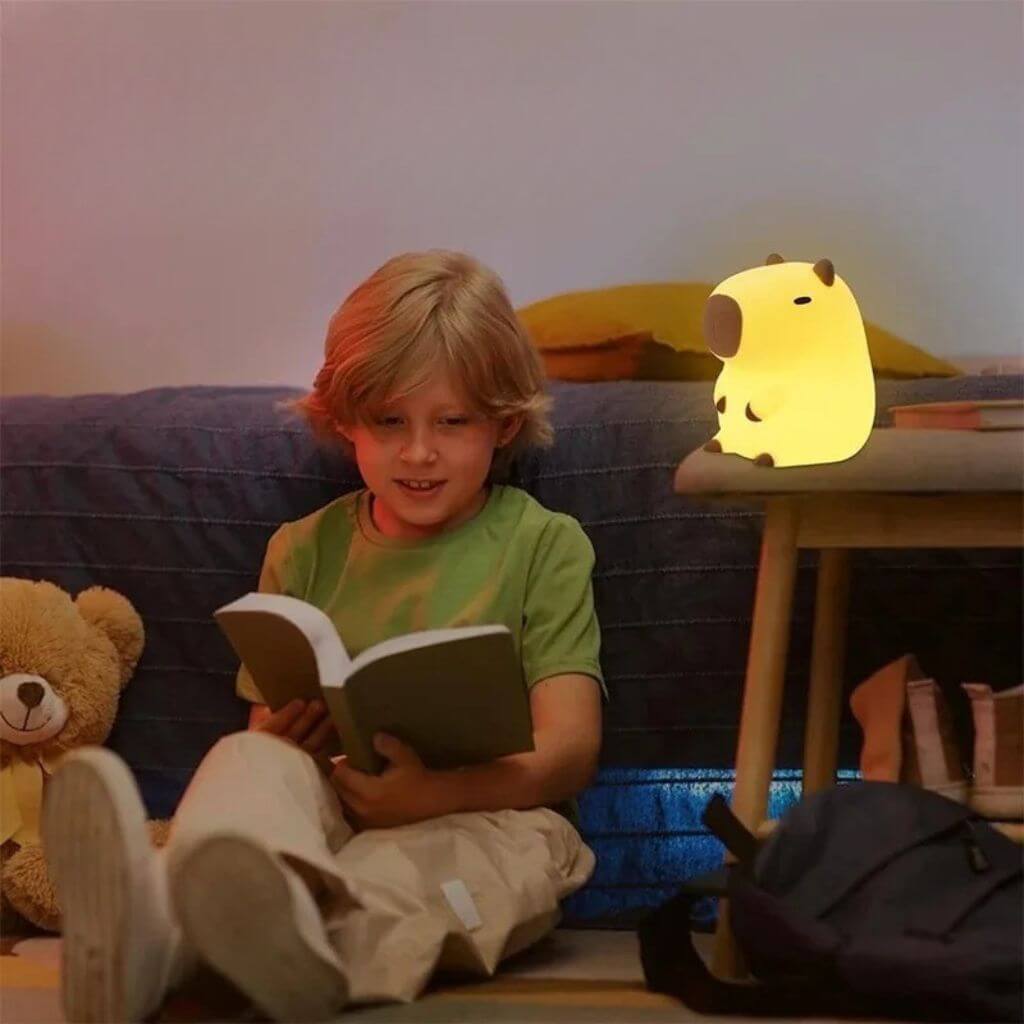 Veilleuse enfant capybara – lampe de nuit rechargeable - Kidstresor