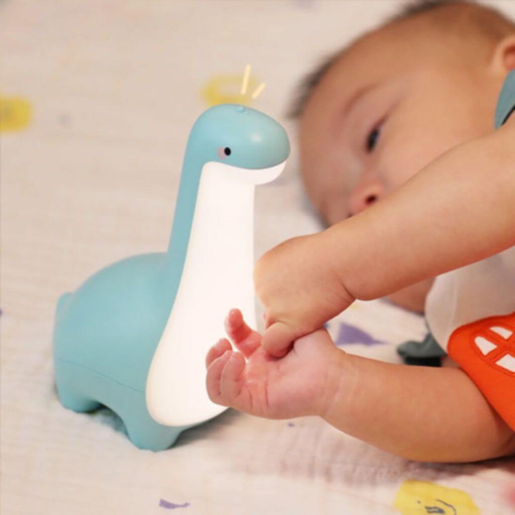 Veilleuse enfant dinosaure LED rechargeable – lampe de nuit douce bébé - Kidstresor