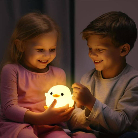 Veilleuse Enfant Pioupiou LED Rechargeable USB – Lampe Tactile en Silicone Doux pour Bébé et Enfant - Kidstresor
