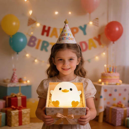 Veilleuse Enfant Pioupiou LED Rechargeable USB – Lampe Tactile en Silicone Doux pour Bébé et Enfant - Kidstresor