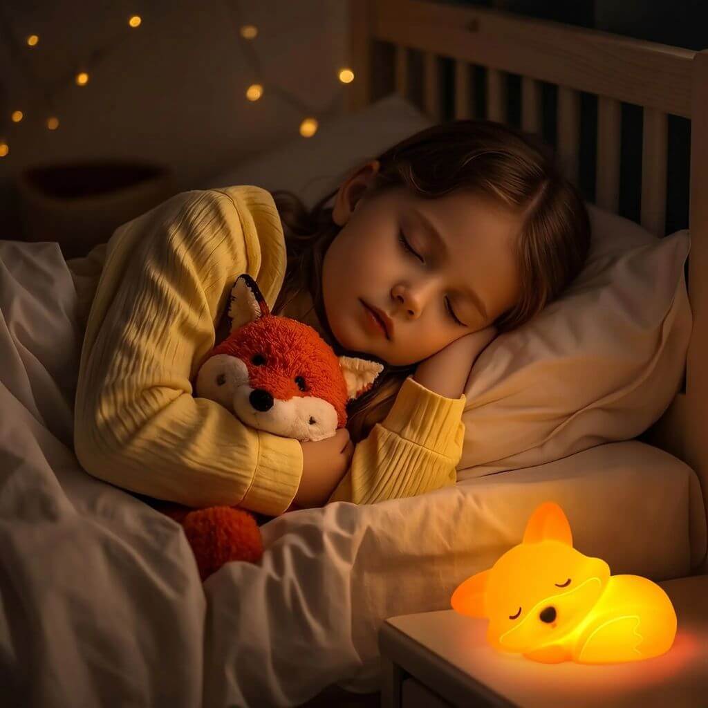 Veilleuse enfant - Renard LED Rechargeable - Kidstresor