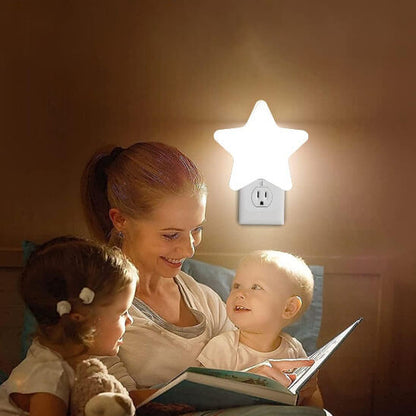 Veilleuse Étoile Bébé LED – Lumière douce prise murale pour enfant - Kidstresor