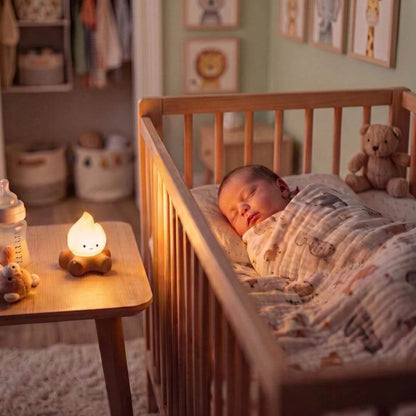 Veilleuse Feu de Camp avec Bruit Blanc – Lumière Douce pour Chambre Enfant - Kidstresor