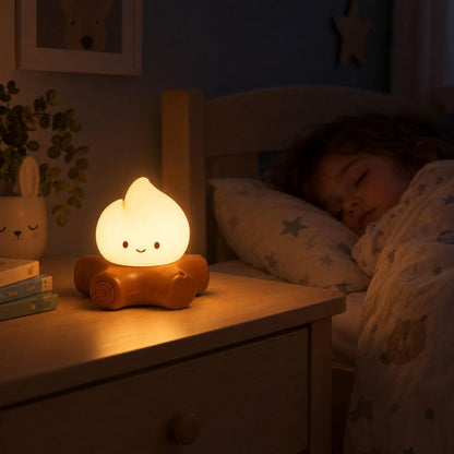 Veilleuse Feu de Camp avec Bruit Blanc – Lumière Douce pour Chambre Enfant - Kidstresor
