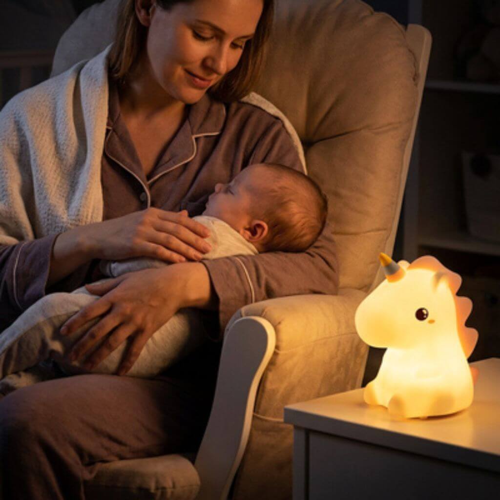 Veilleuse Licorne LED Rechargeable Enfant 🦄 - Kidstresor