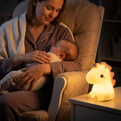 Veilleuse Licorne LED Rechargeable Enfant 🦄 - Kidstresor